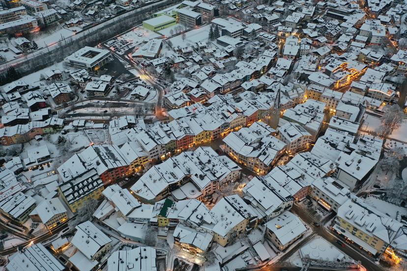 Kitzbuhel Ski Resort traditional town