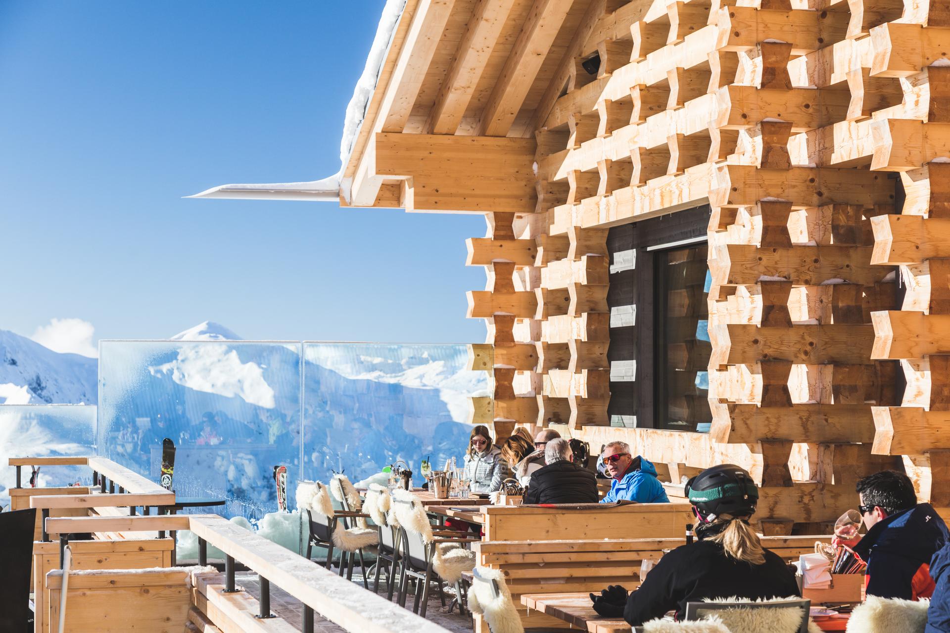 Apres ski on mountain