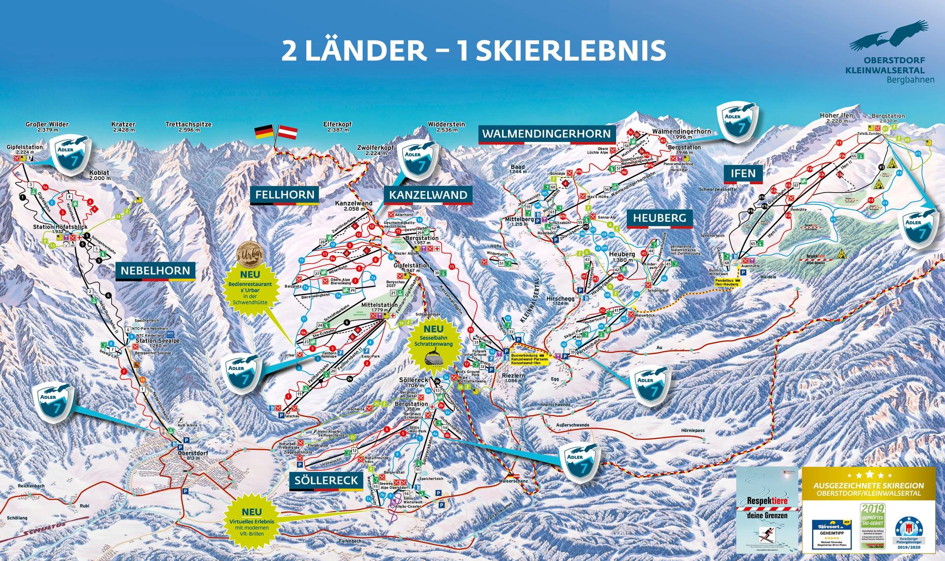 Oberstdorf ski map